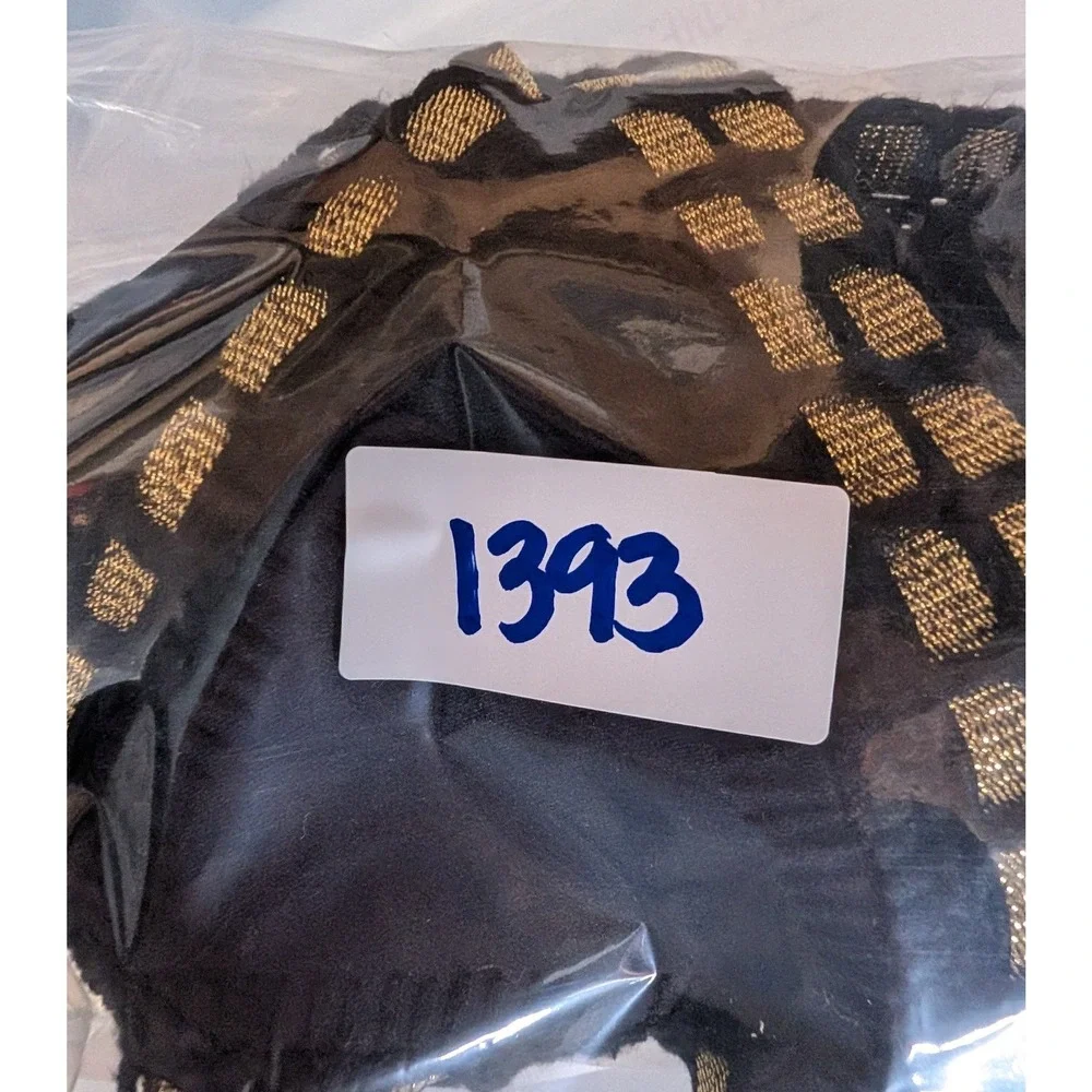 Kiini Chacha Bikini Set Women S Black Gold Crochet Trim Triangle Boho Festival - Picture 15 of 16